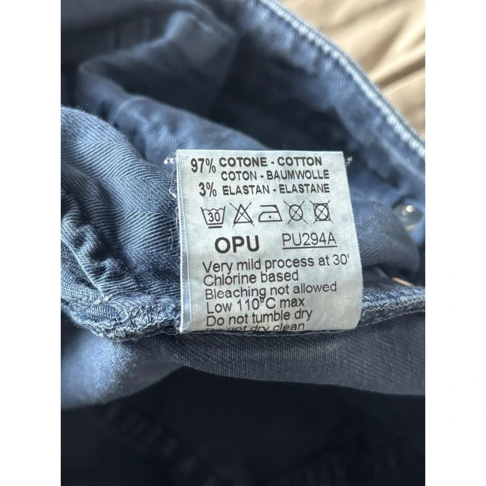 Teleria Zed Chicago 19 A Mens Blue Grey Italian Jeans Pants 34 Made in Italy